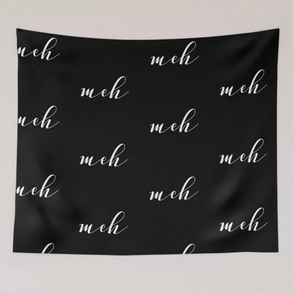 Item preview, meh (Black) designed and sold by quoteedesigns.