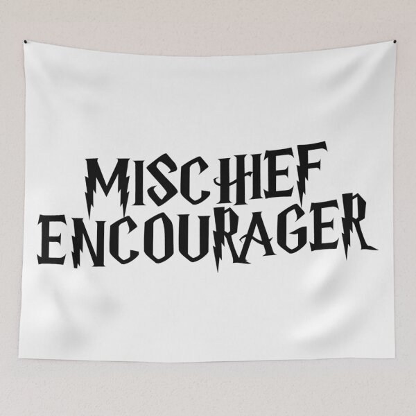 Item preview, "Mischief Encourager" - Eyesasdaggers | Playful Typography Design designed and sold by eyesasdaggers.