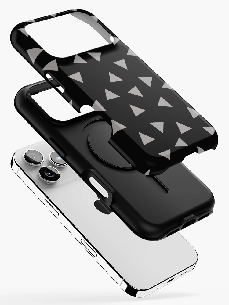 Thumbnail 2 of 4, iPhone Case, Gray triangulars, background, pattern, design, pattern designed and sold by Pointit.