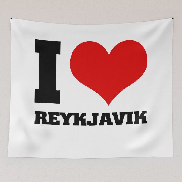 Item preview, I love REYKJAVIK designed and sold by Thestarrysky.
