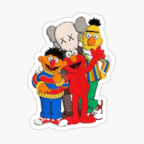kaws uniqlo friendship cute Sticker