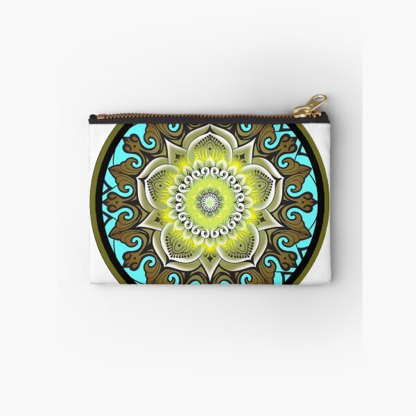 Item preview, Teal Gold and Yellow Mandala designed and sold by ColorTime.