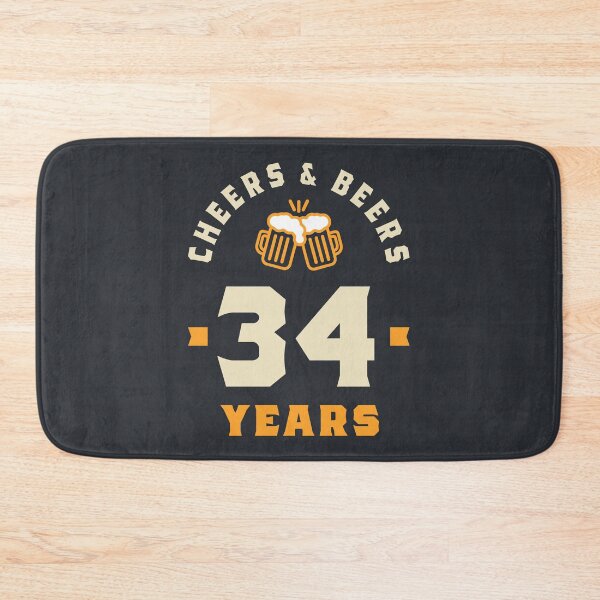 Item preview, 34th Birthday Cheers And Beers to 34 Years Funny Gift designed and sold by cidolopez.