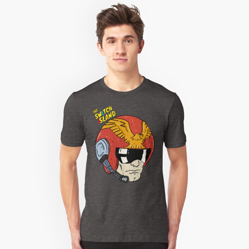 Captain Falcon On The Switch Island Slim Fit T-Shirt
