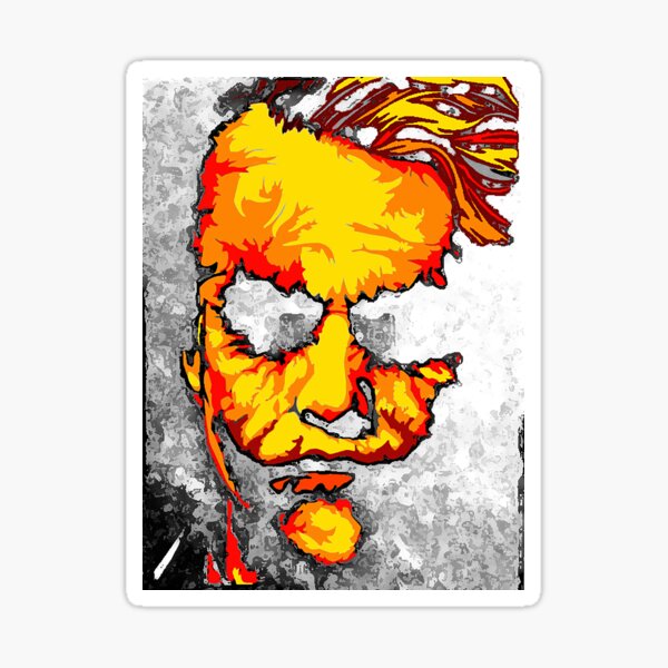 The Burning Man Sticker