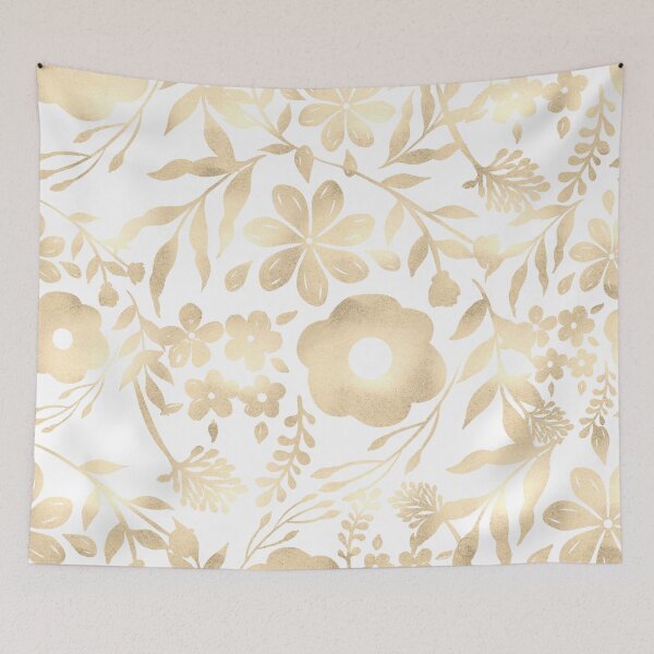 Item preview, Elegant Girly Gold Flowers Vintage Design designed and sold by InovArtS.