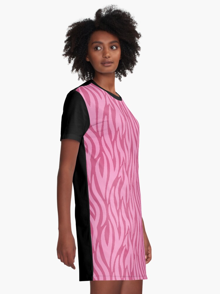 red and black tiger print dress