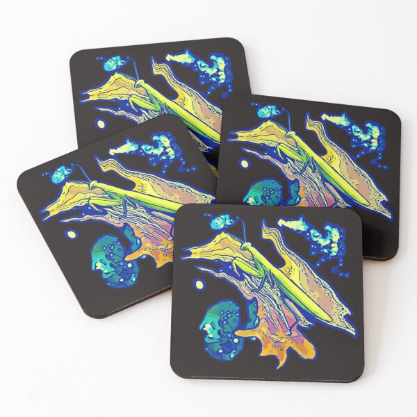 Item preview, Blue Psychedelic Space Mantis designed and sold by Rammkah.