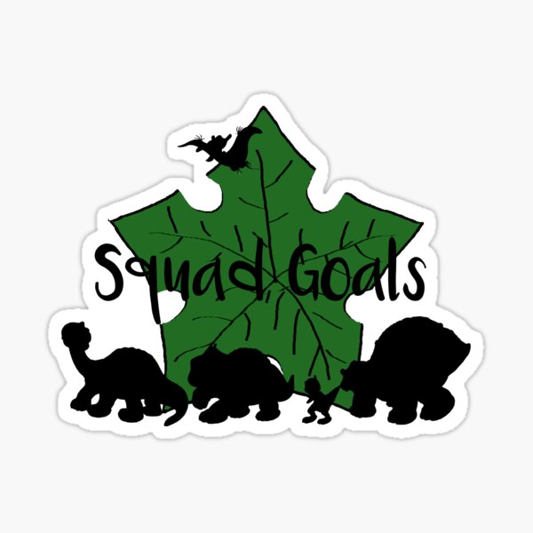Download Squad Goals Stickers Redbubble PSD Mockup Templates