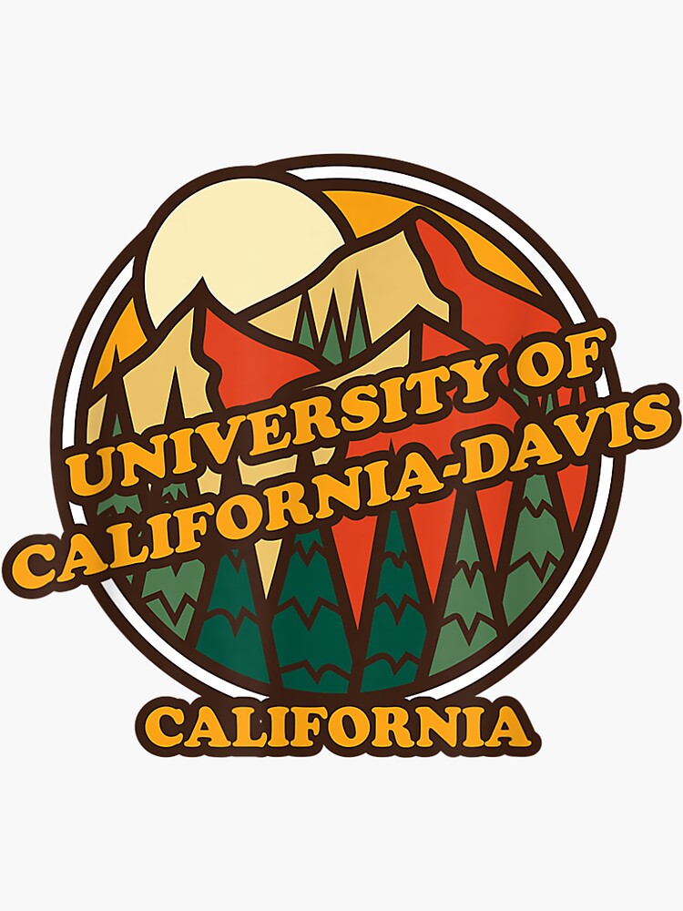 Vintage University Of California Davis Sticker For Sale By Hanafoxt