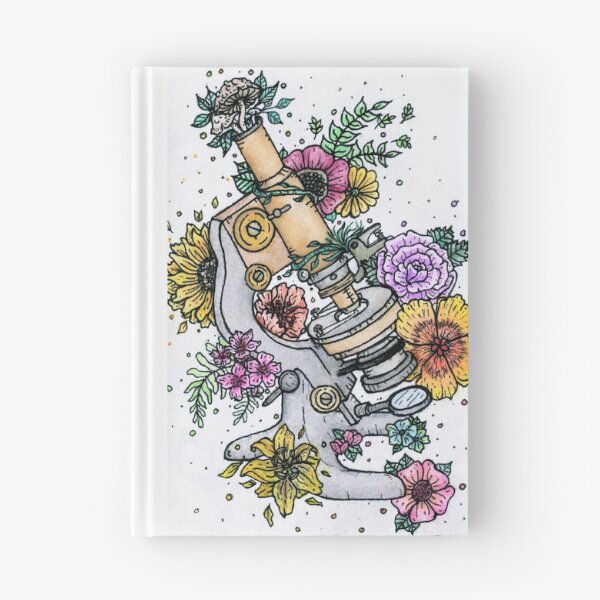 Item preview, Microscope with flowers designed and sold by KatScottArt.