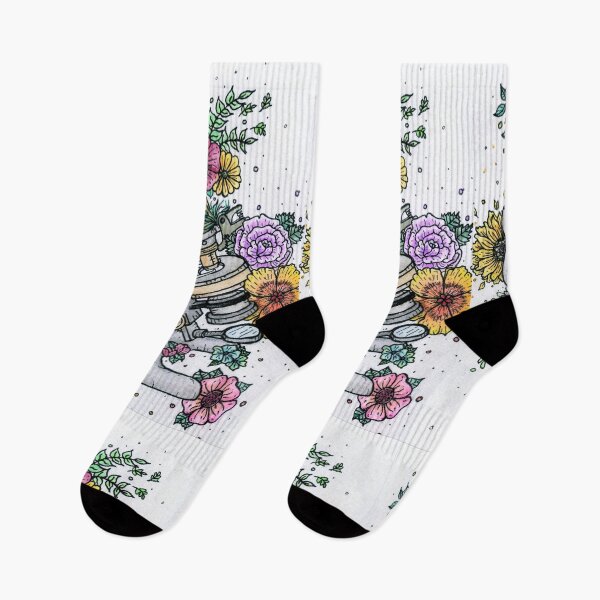 Item preview, Microscope with flowers designed and sold by KatScottArt.