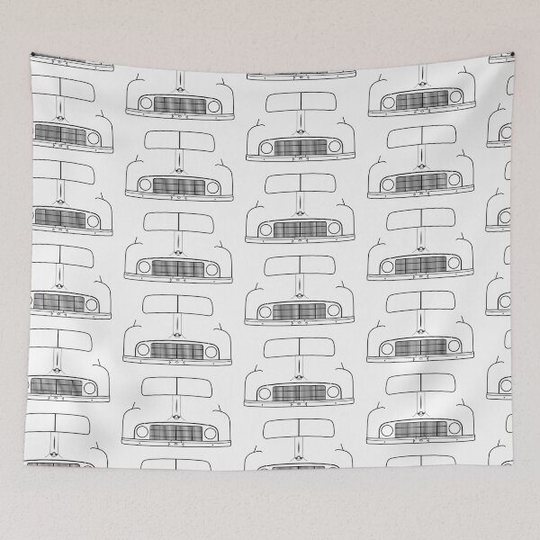 Item preview, Morris Minor MM classic car outline (black) designed and sold by soitwouldseem.