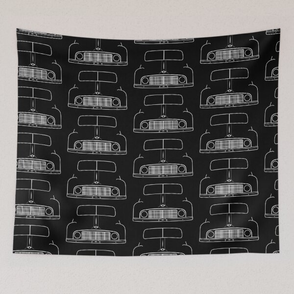Item preview, Morris Minor MM classic car outline (white) designed and sold by soitwouldseem.