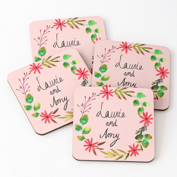 Item preview,  Little Women Amy and Laurie Flower Wreath - Pink Palette designed and sold by Niina  Niskanen.