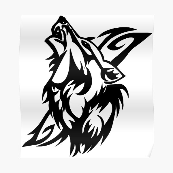 Pósters: Tatuajes De Lobos Tribales | Redbubble