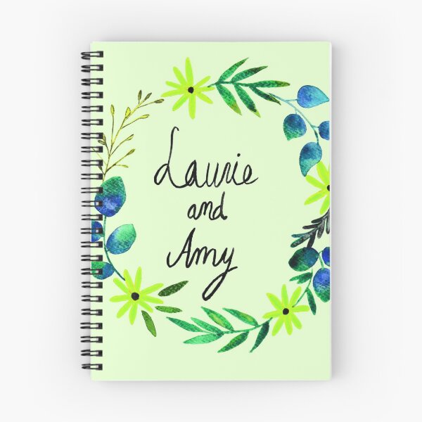 Item preview, Little Women Amy and Laurie Flower Wreath - Light Green Palette designed and sold by Niina  Niskanen.