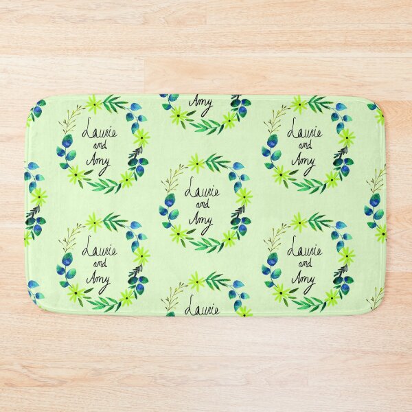 Item preview, Little Women Amy and Laurie Flower Wreath - Light Green Palette designed and sold by Niina  Niskanen.