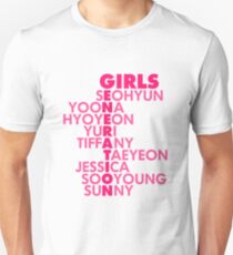 Simple GIRLS' GENERATION Typography Unisex T-Shirt