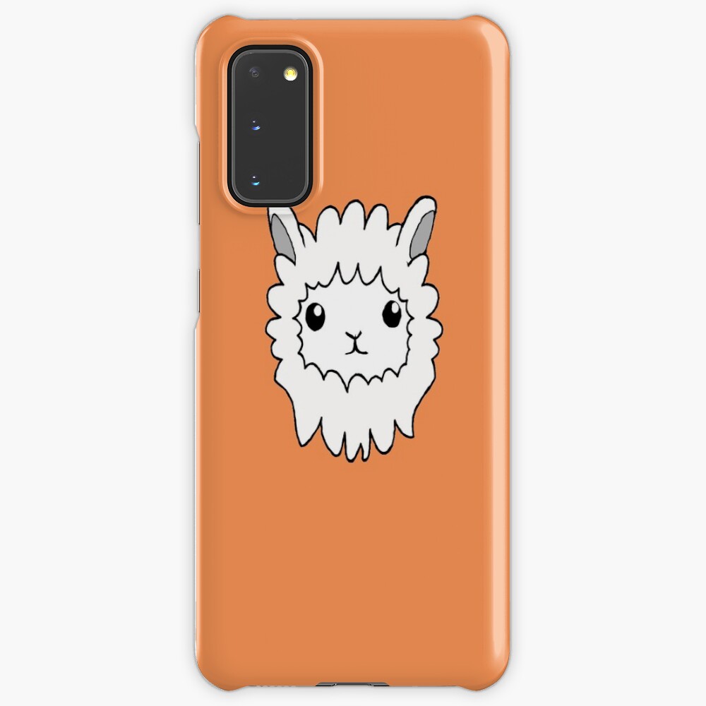 Cute Llama Face Drawing Case Skin For Samsung Galaxy By Almdrs Redbubble
