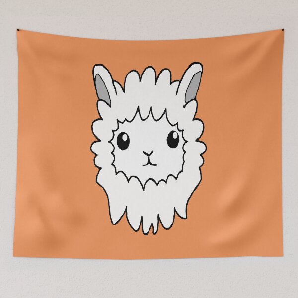 Item preview, Cute Llama Face Drawing designed and sold by Almdrs.