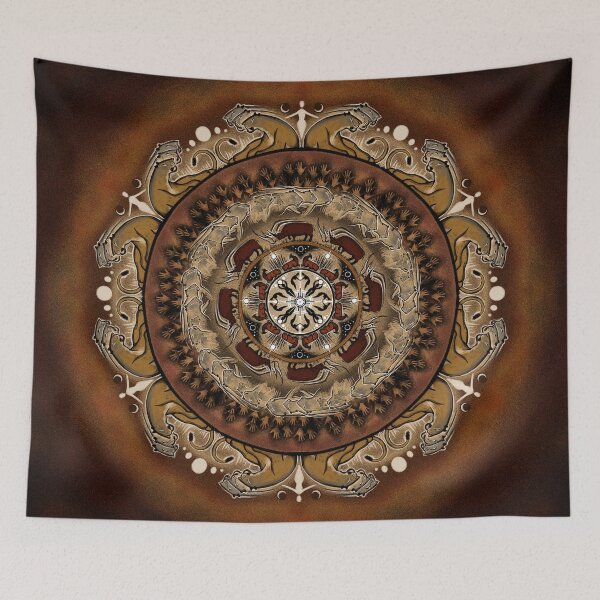 Item preview, Cave Art Mandala designed and sold by PaleoPanthera.