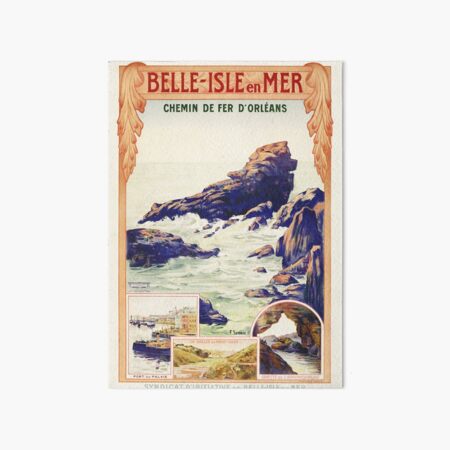 Item preview, Vintage poster - Belle isle en mer - travel poster designed and sold by DejaVuStudio.