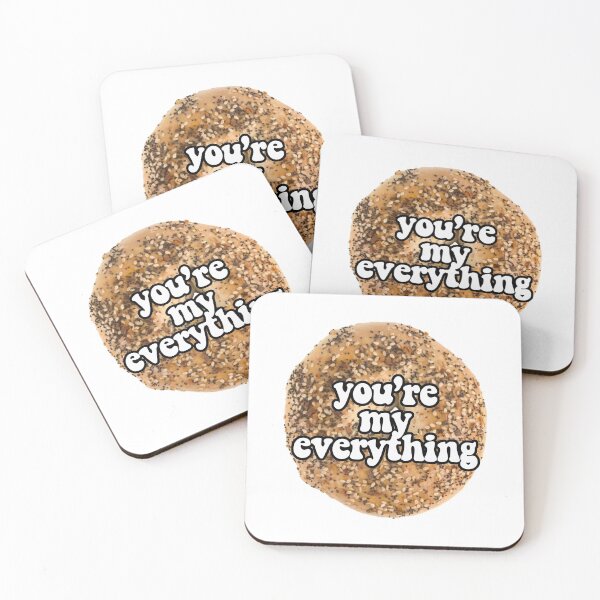 Item preview, you're my everything funny bagel sticker designed and sold by stuckbyzoe !.
