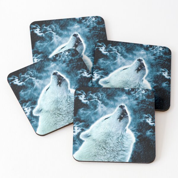 Item preview, A howling wolf in the rain designed and sold by Gatterwe.