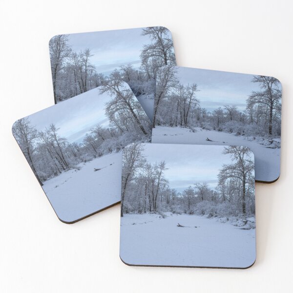 Item preview, Frozen pond covered in fresh snow. designed and sold by CanadianWild418.