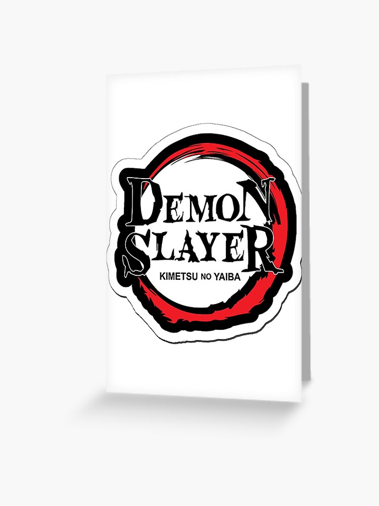 Demon Slayer Kimetsu No Yaiba Anime Logo 19 Greeting Card By Thatfattgamer Redbubble Demon Slayer Kimetsu No Yaiba Anime Logo 19 Greeting Card By Thatfattgamer Redbubble