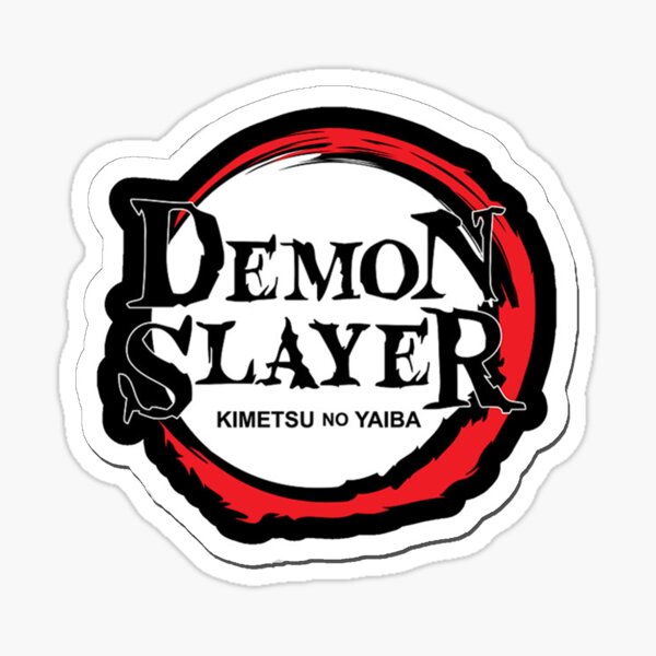Demon Slayer Kimetsu No Yaiba Anime Logo 19 Sticker By Thatfattgamer Redbubble