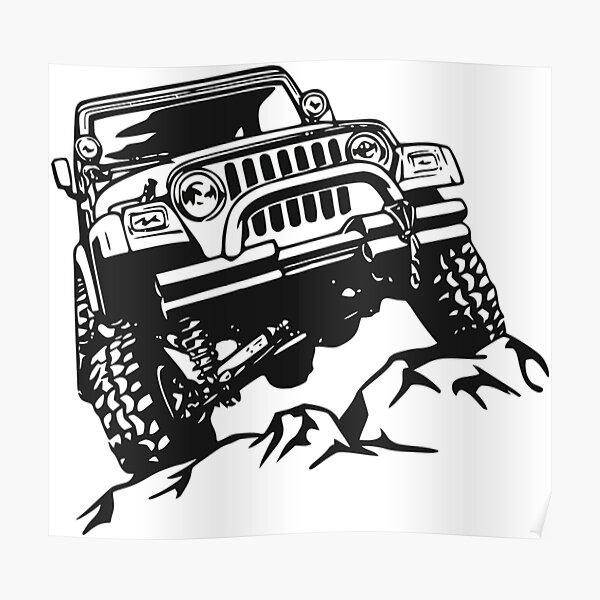 Jeep Wrangler Posters Redbubble