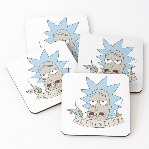 Rick & Morty - Get Shwifty Coasters (Set of 4)