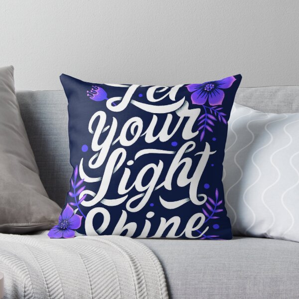 Let your light shine Throw Pillow