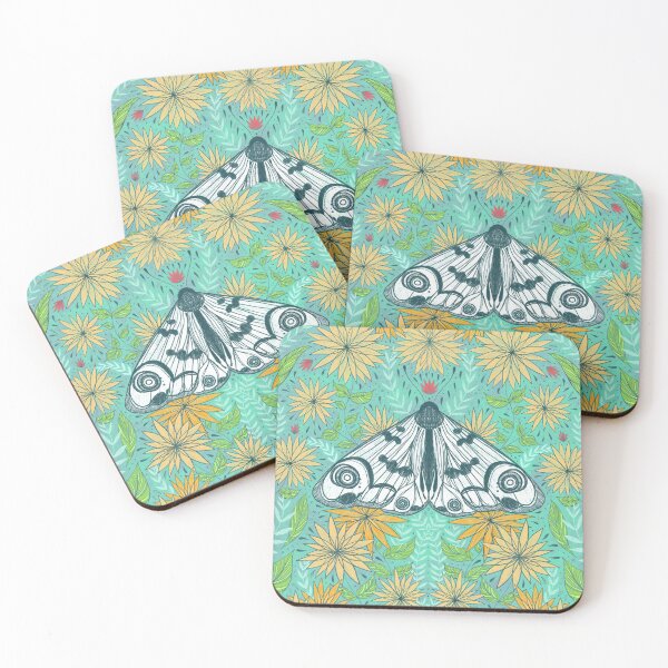 Item preview, Country Moth in Soft Green designed and sold by inkedinred.