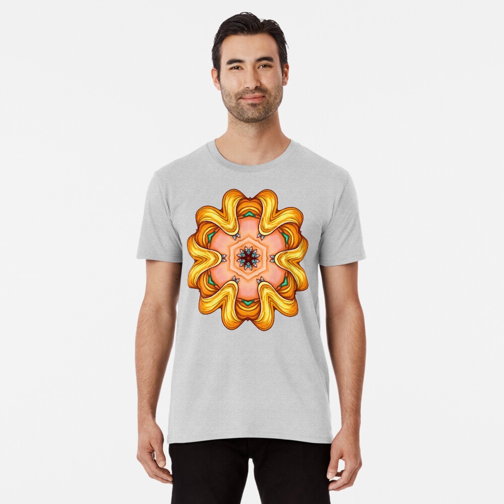 NANDALA 4C 001 - Shirt (Colourful Pop-Art meets Mandala Digital Art) Premium T-Shirt
