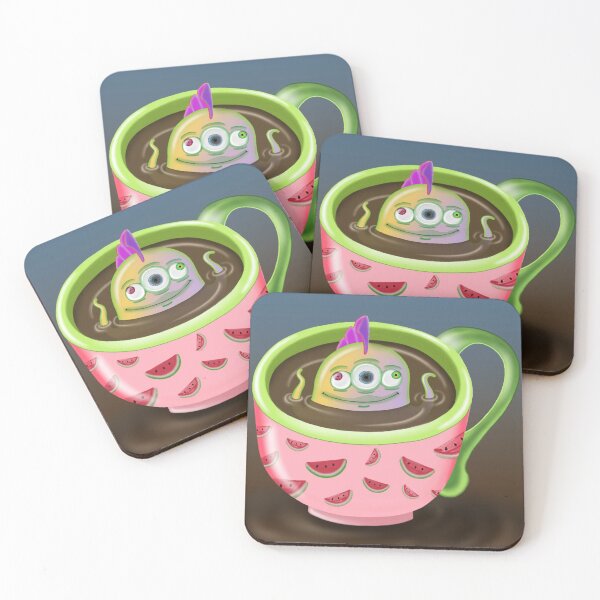 Item preview, Coffee monster bathing in coffee designed and sold by DinkumDoodles.