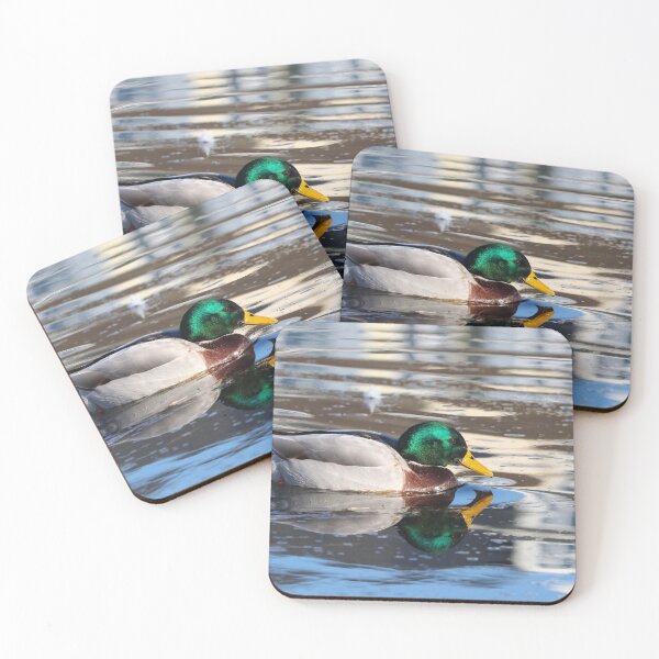 Item preview, Mallard mirror image designed and sold by GreyFeatherPhot.
