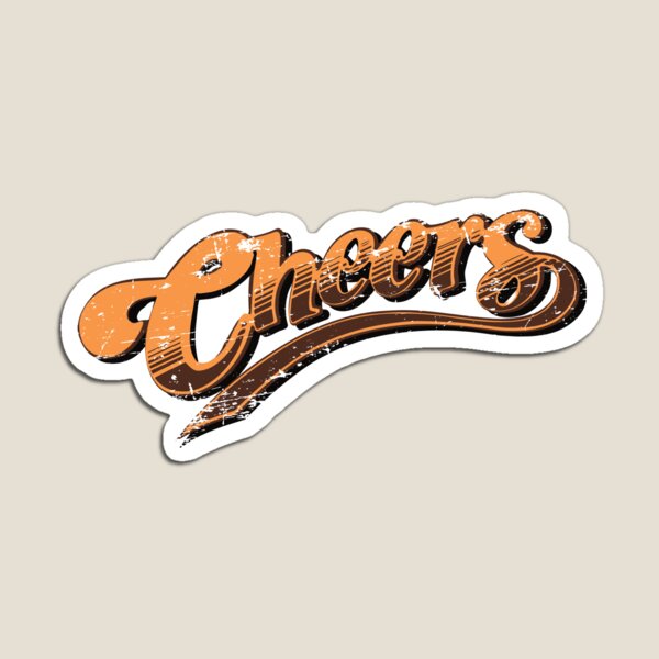 Cheers Boston Beer Retro Vintage Distressed Magnet