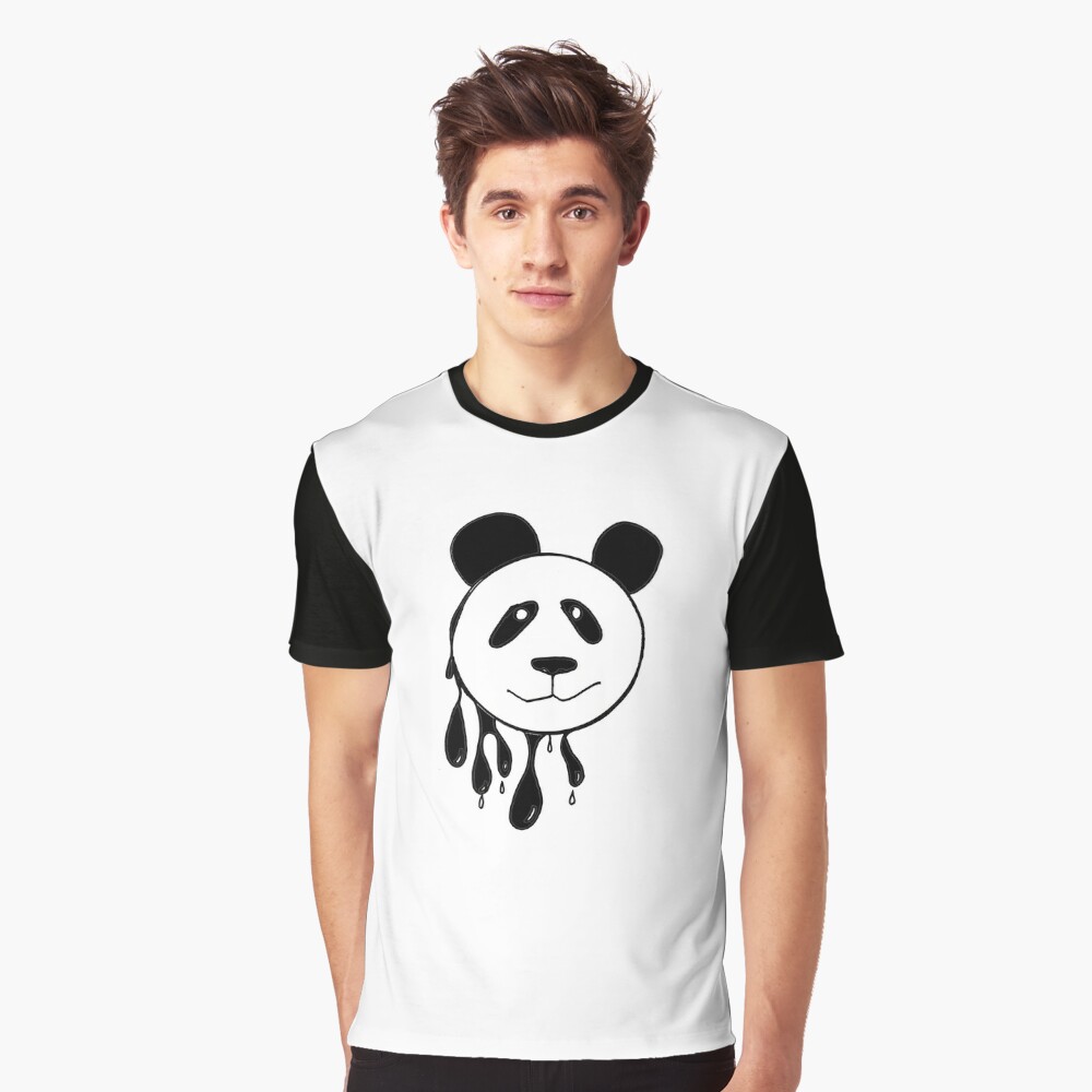  Handsome Asian Panda Drip - Camiseta para hombre, S