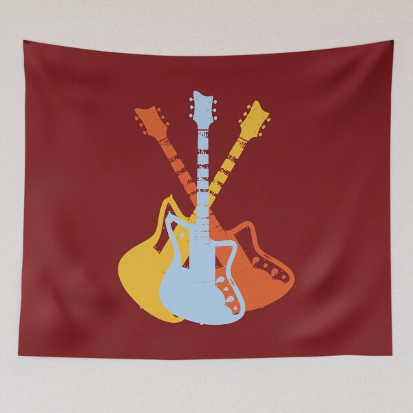 Item preview, Boutique Guitar Retro Pop Art designed and sold by redjaygraphics.