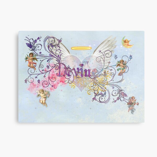 Divine Angels and Cherubs Metal Print