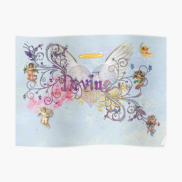 Divine Angels and Cherubs Poster