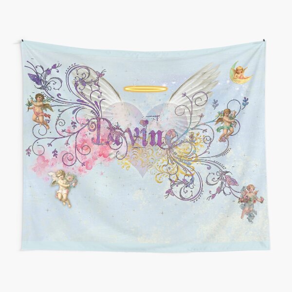 Divine Angels and Cherubs Tapestry