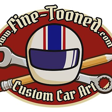 Artwork thumbnail, Fine Tooned logo, Helmet w/ crossbones by CraigWoida