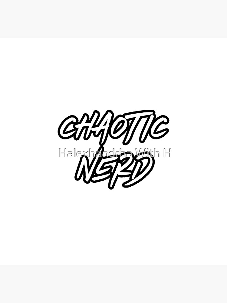 "Dungeons and Dragons RPG Chaotic Nerd Alignment Chart" Poster by