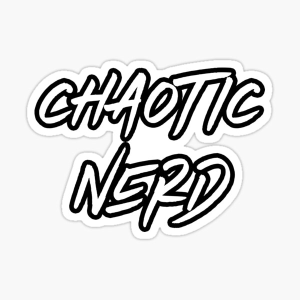 "Dungeons and Dragons RPG Chaotic Nerd Alignment Chart" Sticker for
