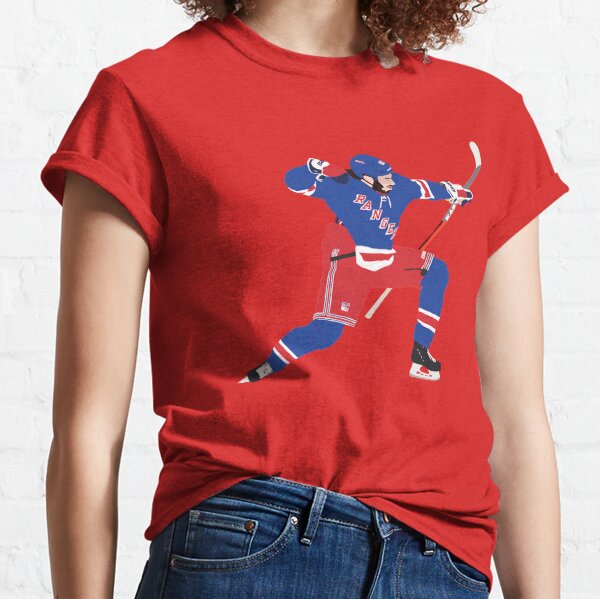 Mika Zibanejad New York Rangers Women's Royal Backer Long Sleeve T