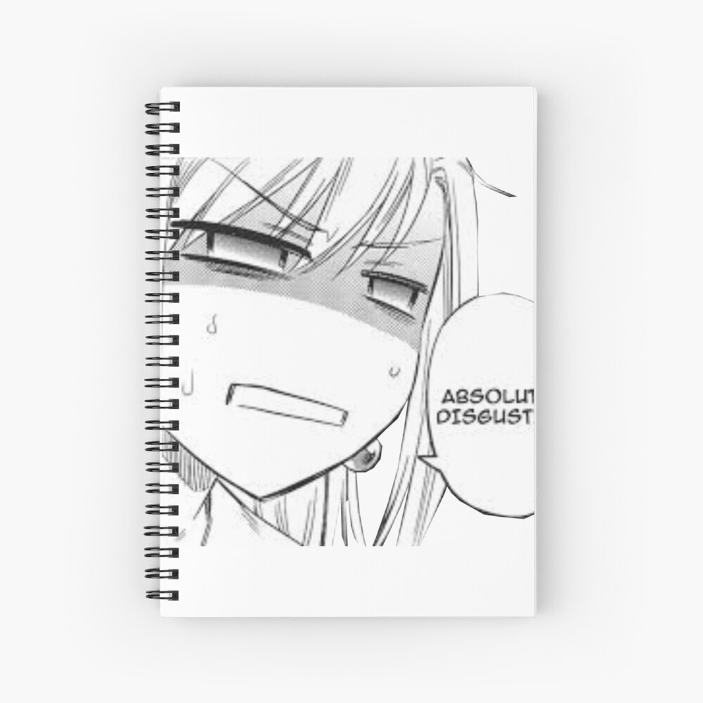 Sweating Manga Pathetic Spiral Notebook By Danknesshazard Redbubble